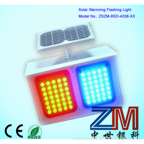 solar traffic warning light